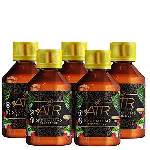 Kit 5 Essências Premium Linha Universal Vollmens Sabonetes e Velas