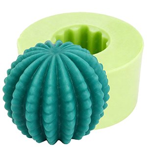 Molde de Silicone para Velas e Sabonetes Artesanais Cacto Bola