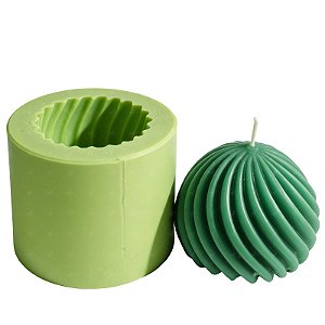 Molde de Silicone para Velas e Sabonetes Artesanais Bola Espiral