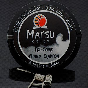 Resistência Tri Core Fused Clapton 2x - Matsu Coils