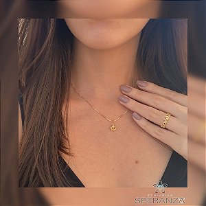 Anel  coroa princesa banhado a ouro 18k