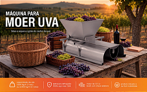 Maquina de moer uva - 01 Rolo