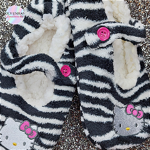 Pantufa Hello Kitty Tipo Meia