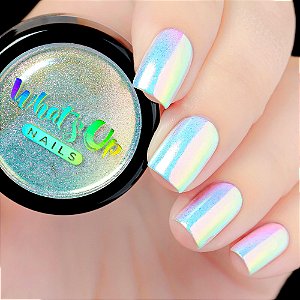 Pó Para Unhas Efeito Cromado Unicórnio Iridescente Furta-Cor Whats Up Nails - Aurora Pigment