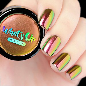 Pó Para Unhas Efeito Multi Cromado Whats Up Nails - Dragon