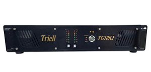 potência amplificador de audio 10.000w rms 2 ohms modelo Triell TA10K2 - bivolt automático