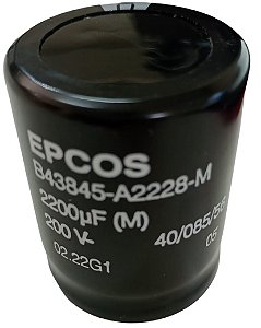 capacitor eletrolitico epcos 2200uf x 200v