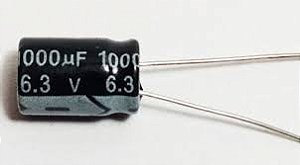 capacitor eletrolitico 1000uf x 6,3v