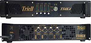 Potencia amplificador de audio Triell  TI4k4 4 canais de 1000w- 4.000 watts - 2 ohms – bivolt automático