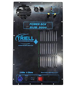 Amplificador para Ativar sub powerbox SUB 3000 Inbox 4 Ohms bivolt