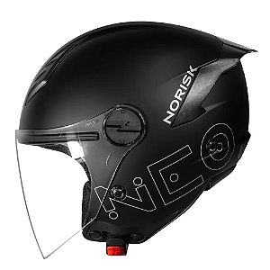 CAPACETE NORISK NEO MONOCOLOR PRETO FOSCO