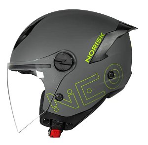 CAPACETE NORISK NEO MONOCOLOR CINZA