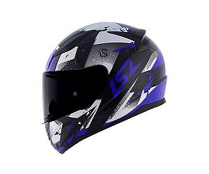 CAPACETE LS2 FF353 RAPID GROW PRETO/AZUL