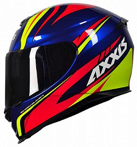 CAPACETE AXXIS EAGLE HYBRID RACE BLUE