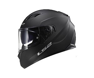 CAPACETE LS2 FF320 STREAM MONOCOLOR PRETO FOSCO