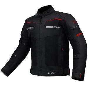 JAQUETA X11 BREEZE PRETO/VERMELHO