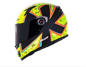 CAPACETE LS2 FF358 RAFAEL PASCHOALIN AMARELO