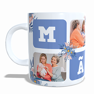 CANECA PERSONALIZADA COM FOTO E NOME DIA DAS MÃES MODELO 06