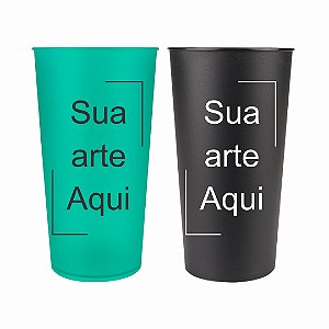 ECO 600ml PERSONALIZADO FRENTE E VERSO COR ÚNICA