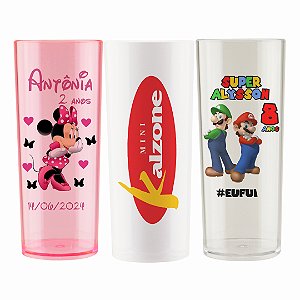 COPO LONG DRINK 330ml PERSONALIZADO ESTAMPA COLORIDA