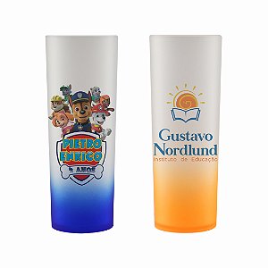 COPO LONG DRINK 330ml DEGRADÊ PERSONALIZADO ESTAMPA COLORIDA