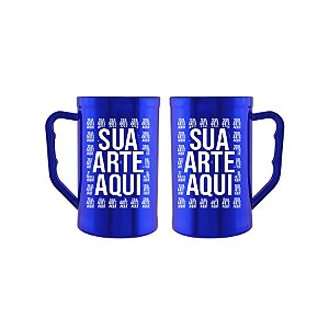 CANECA PERSONALIZADA DE ACRÍLICO 500ml METALIZADA