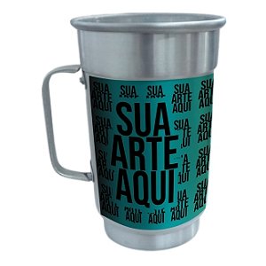 CANECA PERSONALIZADA DE ALUMÍNIO 750ML