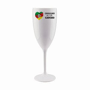 Taça para Espumante 190 ml – Tema Gaúcho (Personalizável)