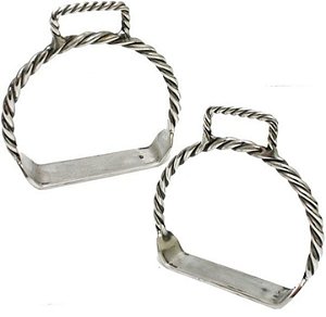 Estribo Torcido Inox Para Cavalo Montaria Selas E Arreios
