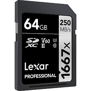 Cartao SDXC Lexar 64GB 1667X 250MBS