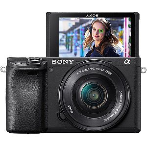 Kit Câmera Sony Ilce A6400 Mirrorless + Lente 16-50mm F3.5-5.6 OSS
