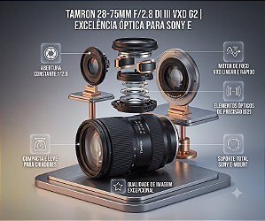 Lente Tamron 28-75mm f/2.8 Di III VXD G2 para Sony E Full Frame