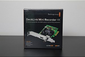 Placa de captura Blackmagic Design DeckLink Mini Recorder 4k