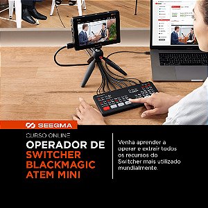 Curso Operador de Switcher Blackmagic Atem Mini