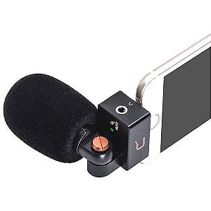 Microfone Shotgun Cardióide Comica CVM-VS09 MI para iPhone (Lightning)