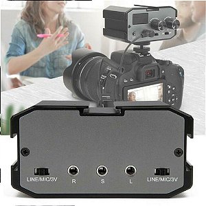 Mixer de audio Comica CVM-AX3 para DSLR