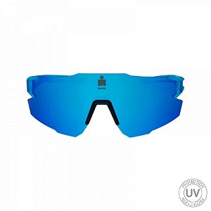 Óculos de Sol Yopp Performance IRONMAN BRASIL UV400 Mask IMB2.2 Azul (Degradê)