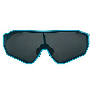 Óculos De Sol Polarizado Proteção UV400 Yopp Mask Z 2.3 - Azul e cinza (Lente preta)