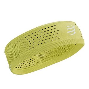 Headband Compressport ON/OFF Faixa De Cabelo Ventilada Fina - Amarelo