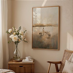 Quadro Jesus Apascenta as ovelhas