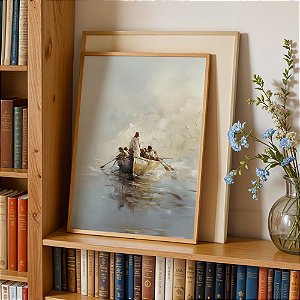 Quadro Jesus no Barco com os discípulos