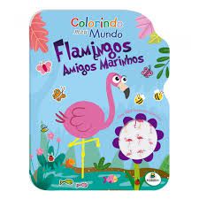 Livro Colorindo Meu Mundo Flamingos C/100 Adesivo Todolivro