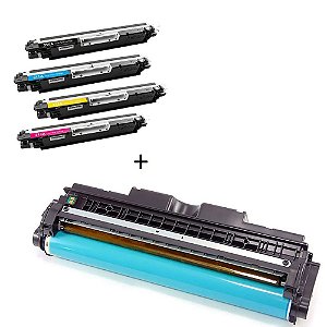 KIT TONER + CILINDRO COMPATÍVEL PARA HP Cp1025 M175 M176 M177 M275