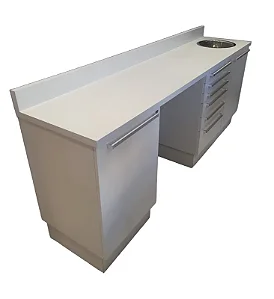 BALCÃO ODONTOLÓGICO- RETO FORMA DE PAG.   6X DE 654,00