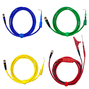 Kit De Cabos Com Aterramento + Via única Para Osciloscópio USA-189