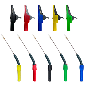 Kit 05 Agulhas Flexíveis + 05 Garras Para Osciloscópio USA-052