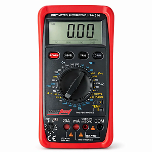 Multímetro Digital Profissional Usatest Automotivo Ms USA-340