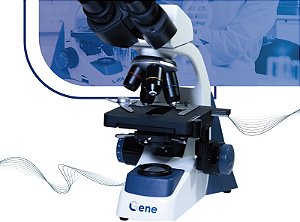 Microscópio Biológico Binocular marca GENE modelo LC1600 BA-L-Bi LED BIVOLT