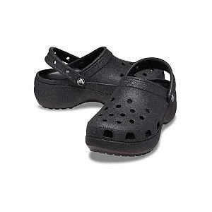 Sandalia crocs glitter Platform clog