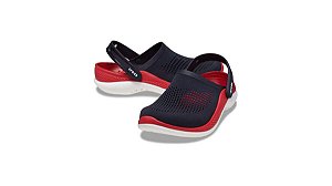 Sandália Crocs LiteRide 360 Clog azul/vermelha